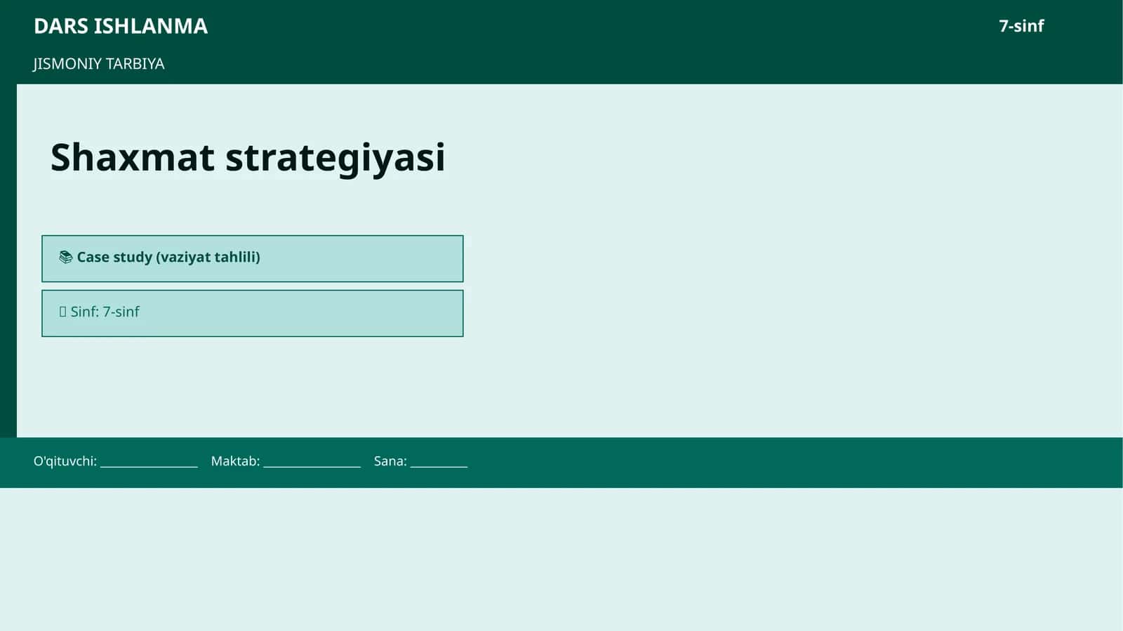 DARS ISHLANMA 1