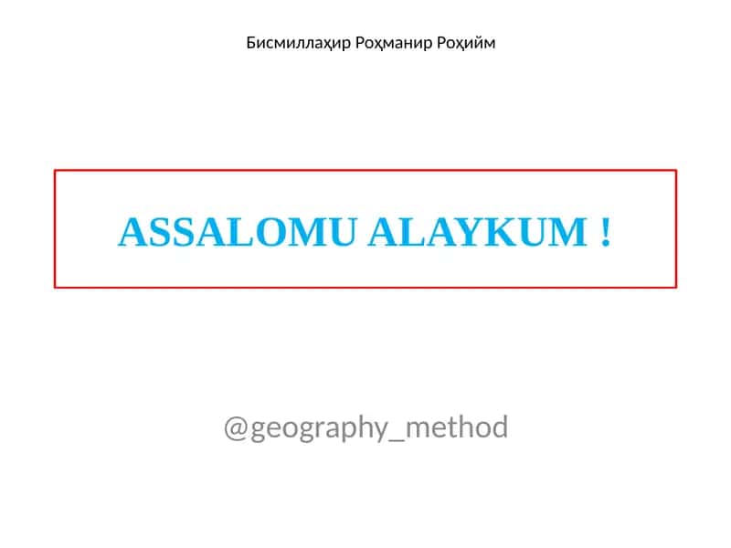 MASSHTABLAR BILAN ISHLASH 1