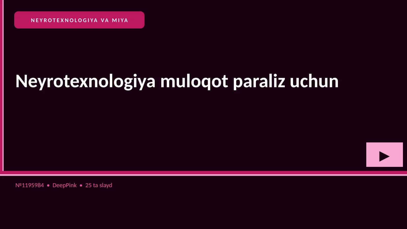 NEYROTEXNOLOGIYA VA MIYA 1