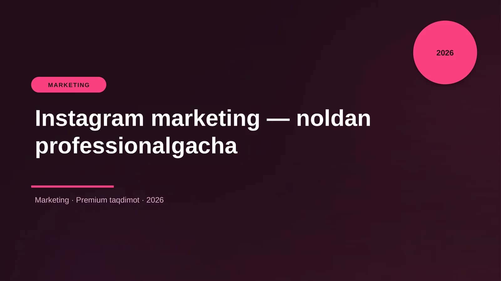 Instagram marketing — noldan professionalgacha 1