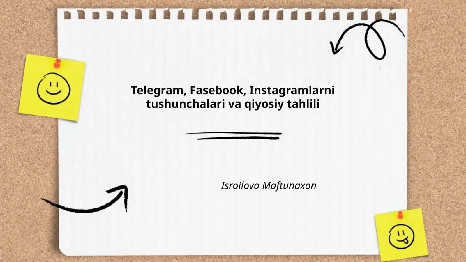 Telegram, Fasebook, Instagramlarni tushunchalari va qiyosiy tahlili 1
