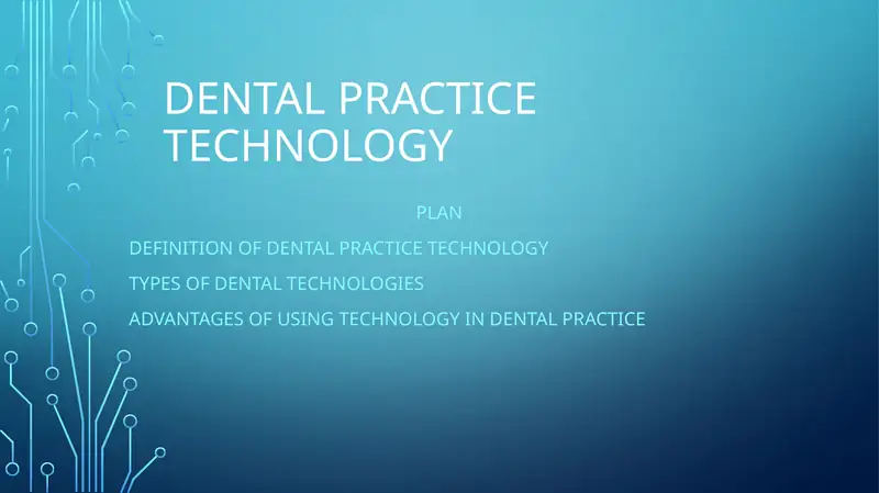 Dental Practice Technology 1