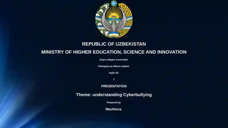Presentation on Cyberbullying