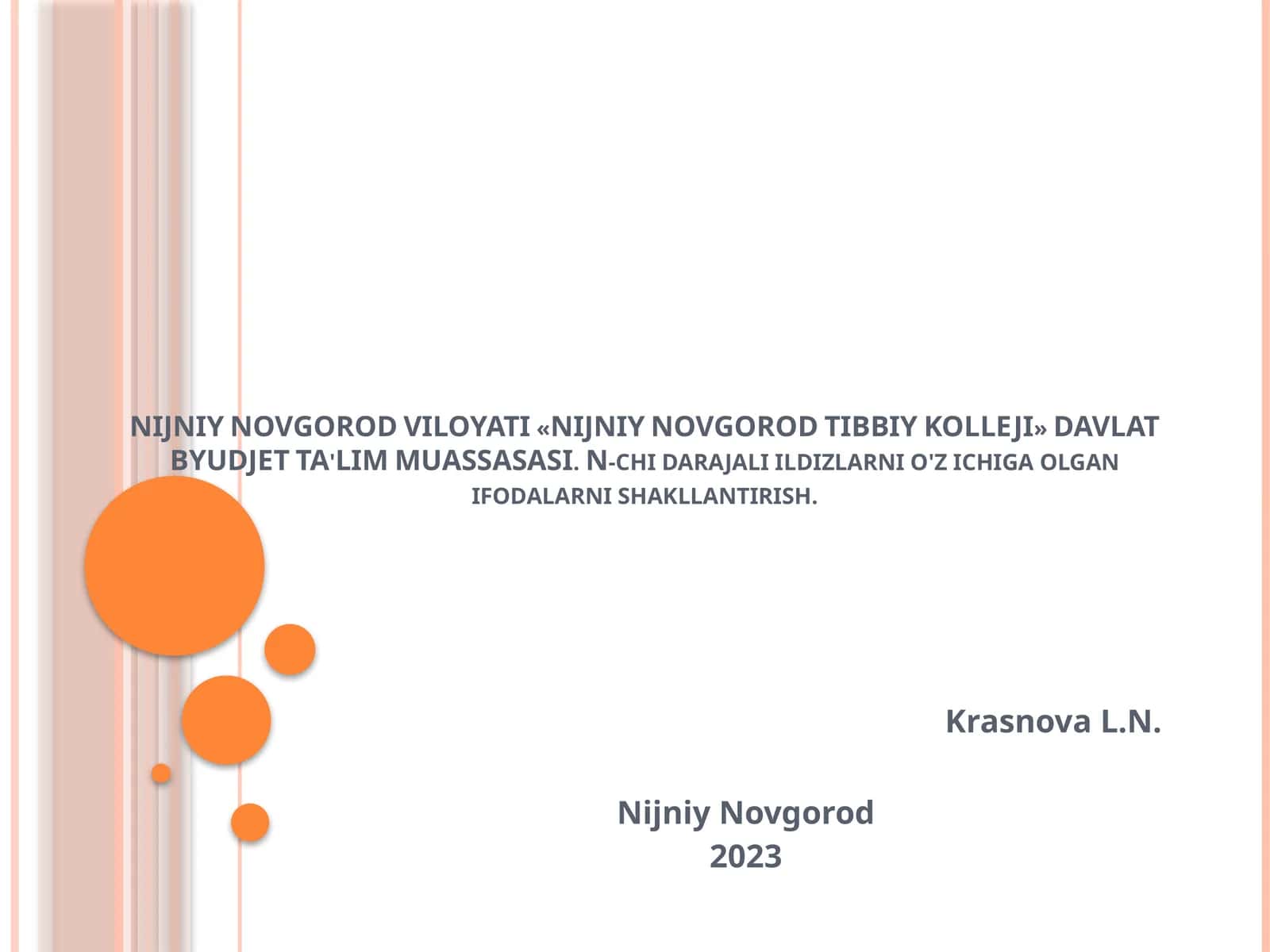 Tibbiyot kolleji amaliy ishlanmasi 1