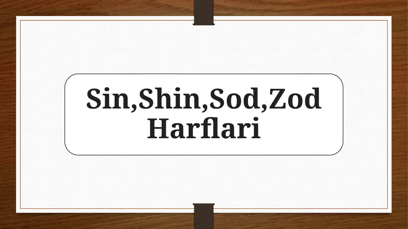 Sin,Shin,Sod,Zod Harflari 1