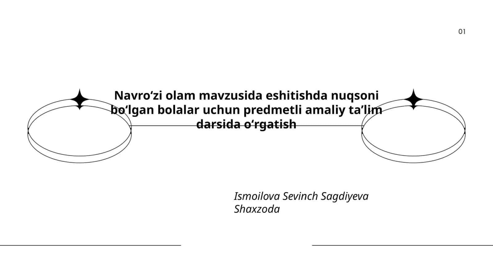 Navroʻzi olam mavzusida eshitishda nuqsoni boʻlgan bolalar uchun predmetli amaliy taʼlim darsida oʻrgatish 1
