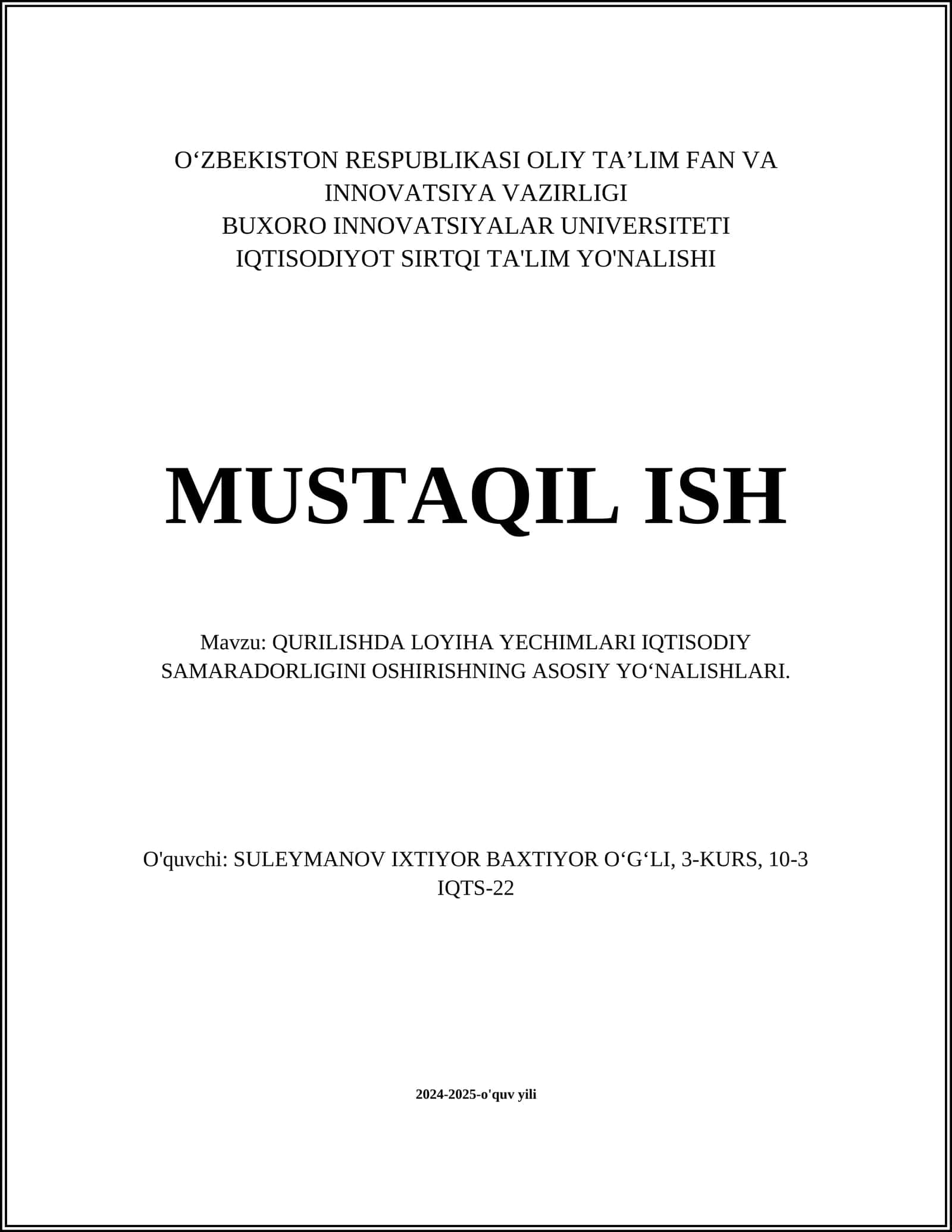 Qurilish materiallarining samaradorligini oshirish 1