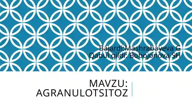 Agranulotsitoz