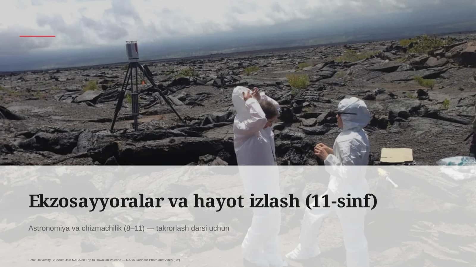 Ekzosayyoralar va hayot izlash (11-sinf) 1