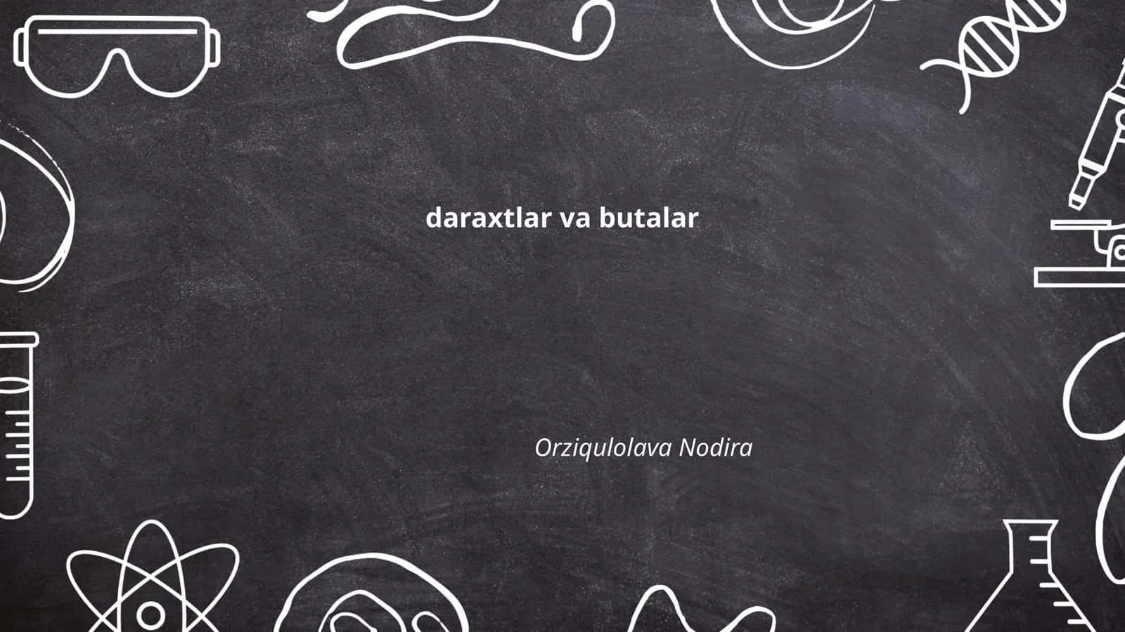 Daraxtlar xillari 1