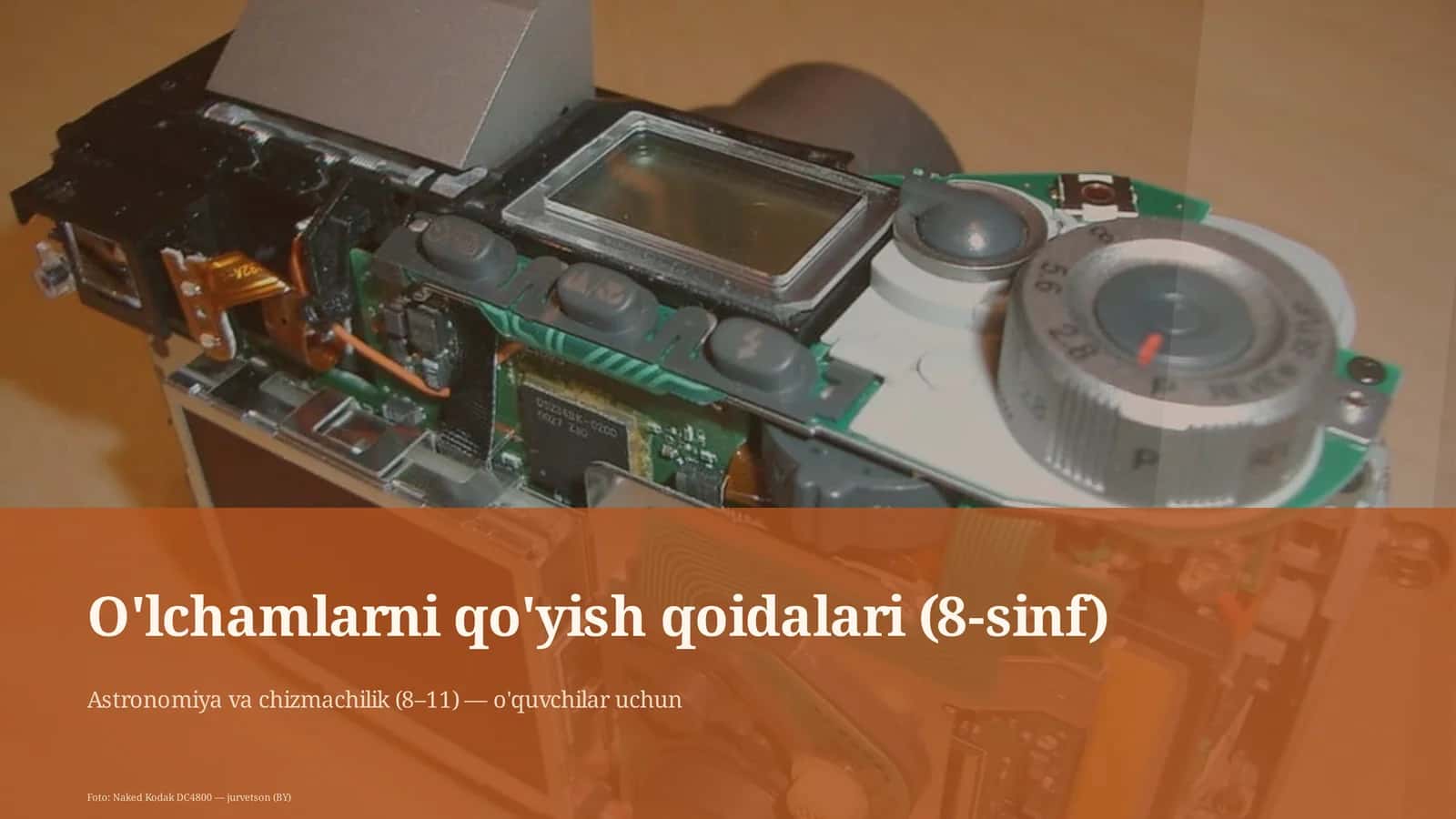 O'lchamlarni qo'yish qoidalari (8-sinf) 1