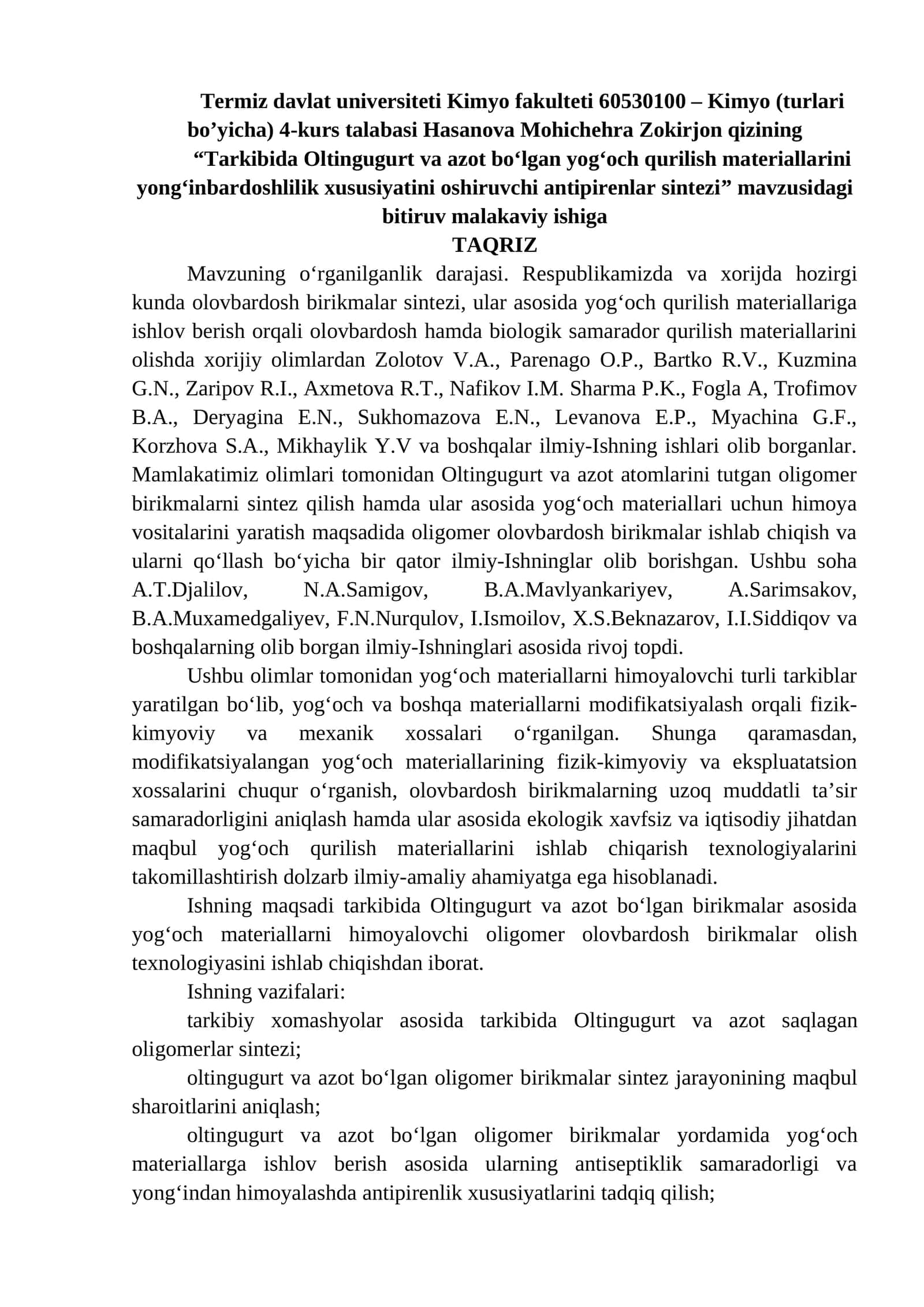 Antipirenlar Sintezi 1