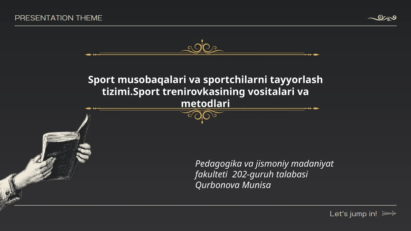Sport musobaqalari va sportchilarni tayyorlash tizimi 1