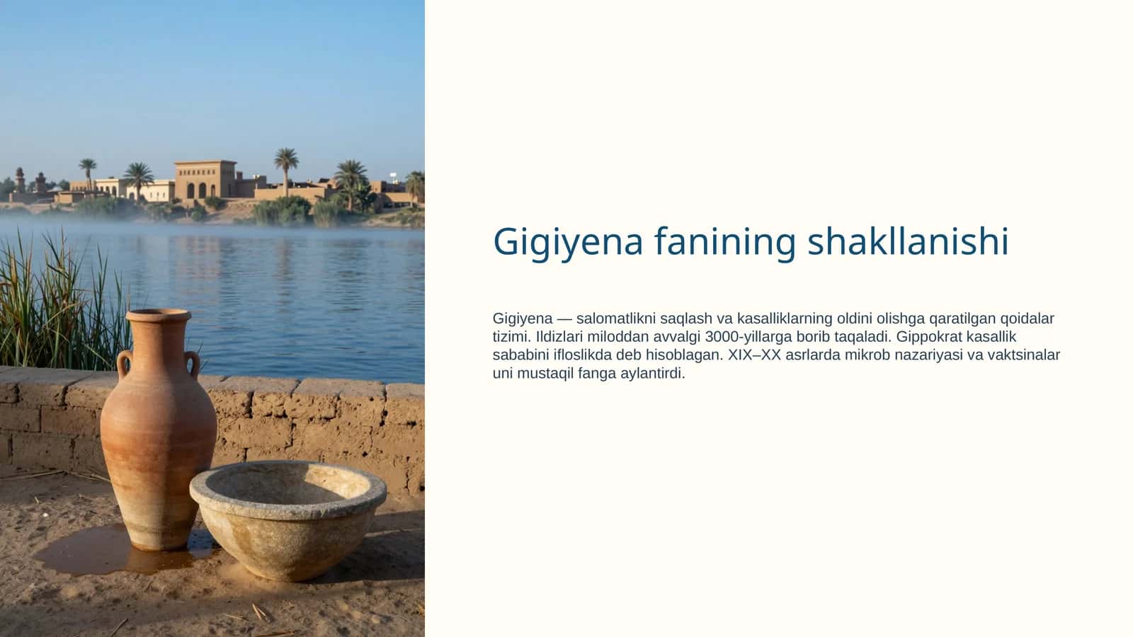 Gigiyena fanining shakllanishi 1