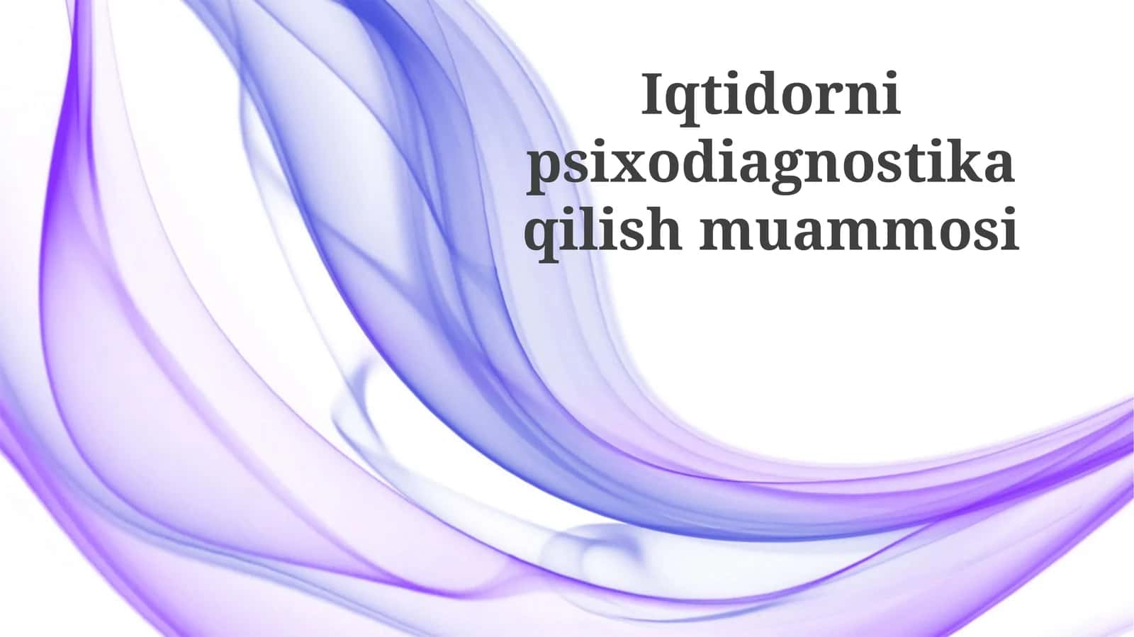Iqtidornipsixodiagnostikaqilishmuammosi 1