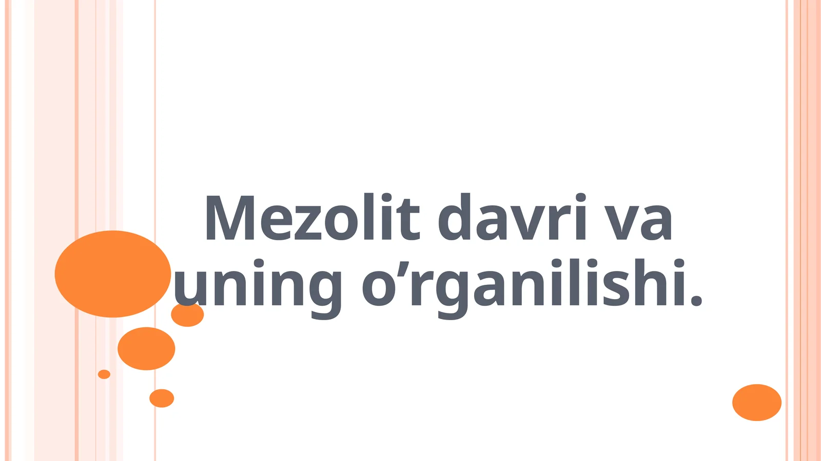 Mezolit davri 1