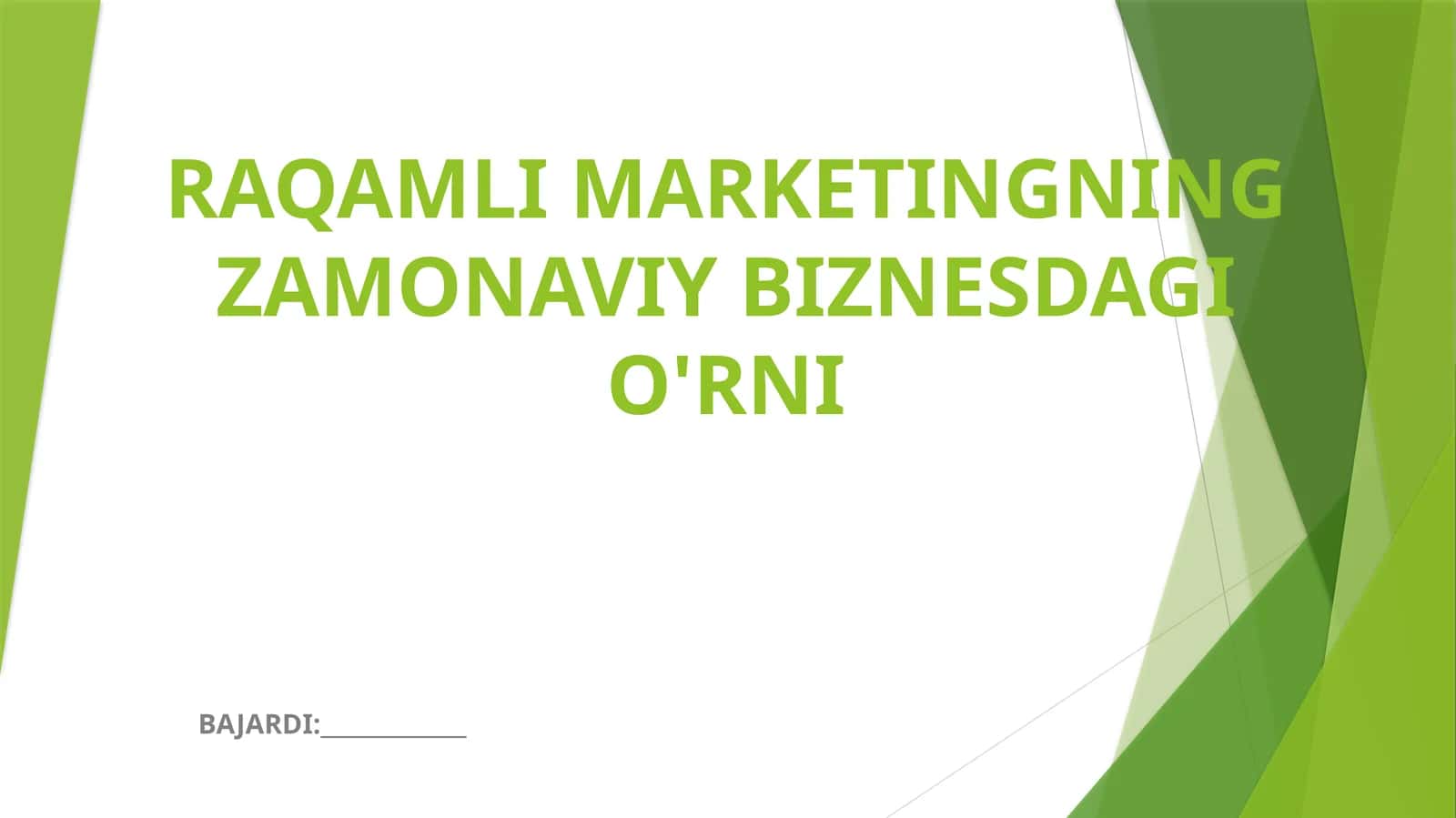 Raqamli marketingning zamonaviy biznesdagi o'rni 1