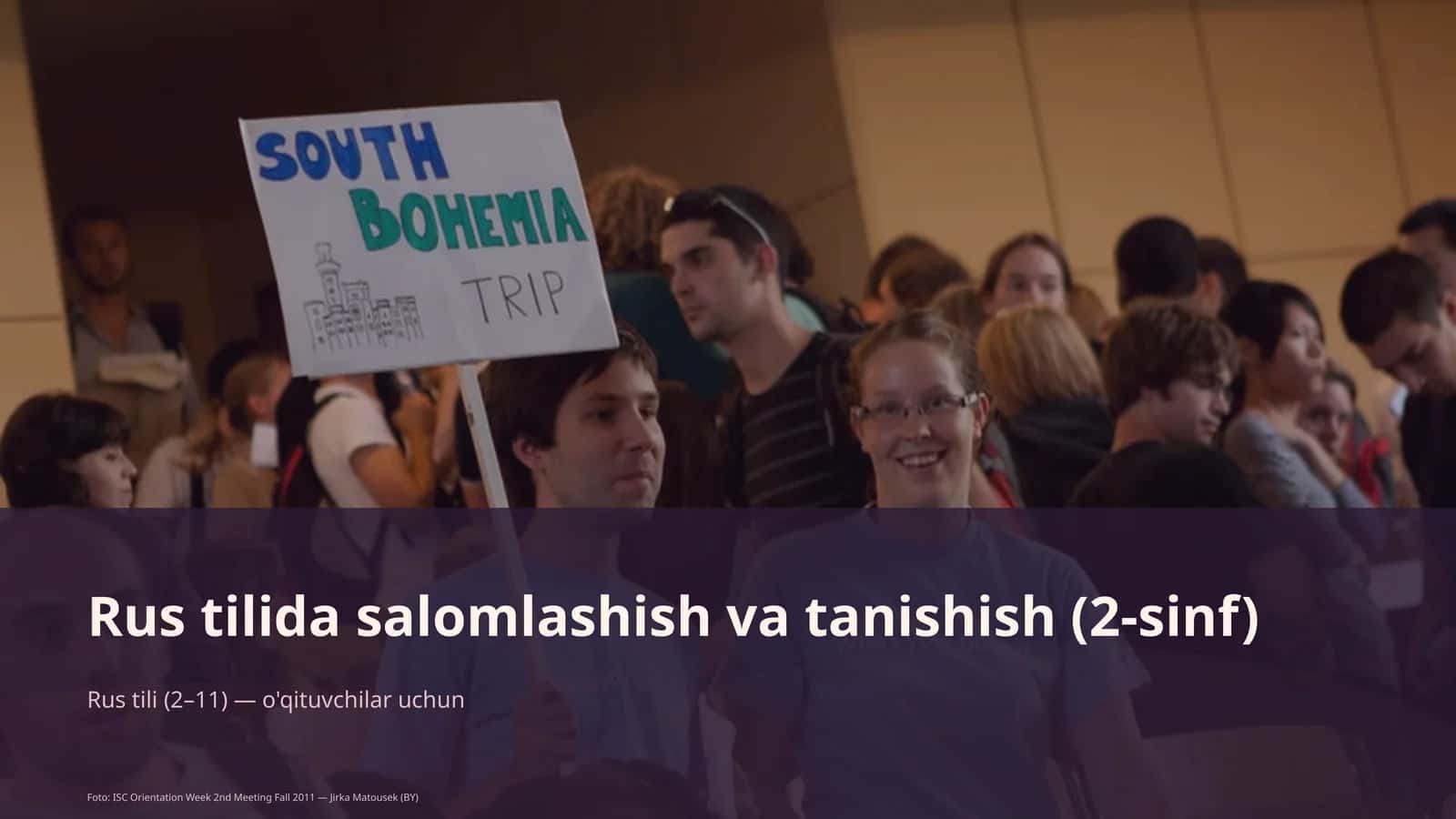 Rus tilida salomlashish va tanishish (2-sinf) 1