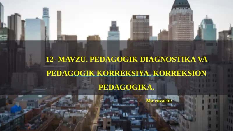 korreksion pedagogika   ppt, slayd, prezentatsiya 1