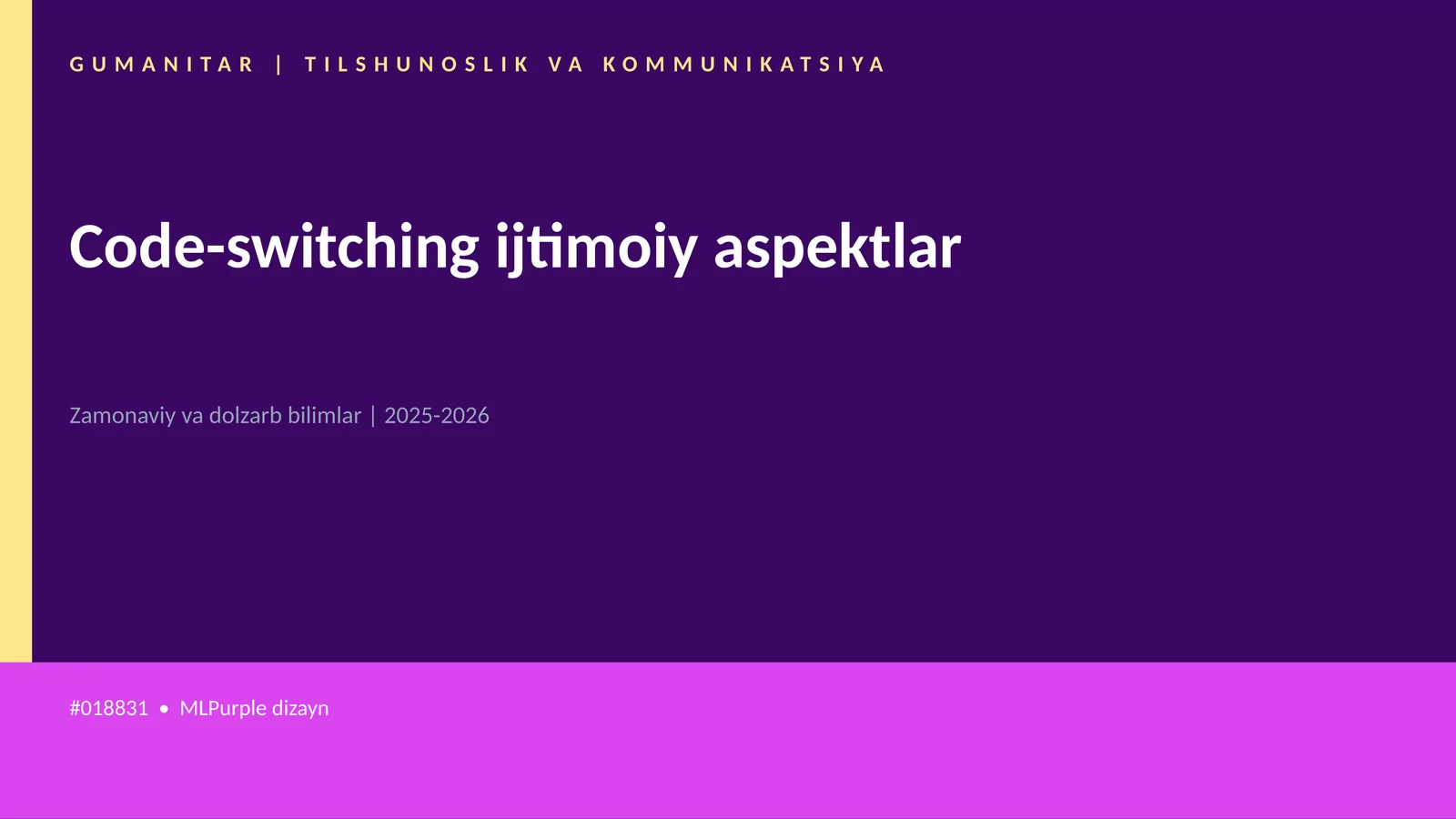 Code-switching ijtimoiy aspektlar 1
