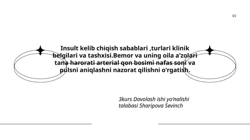 Insult kelib chiqish sabablari,turlari klinik belgilari va tashxisi 1