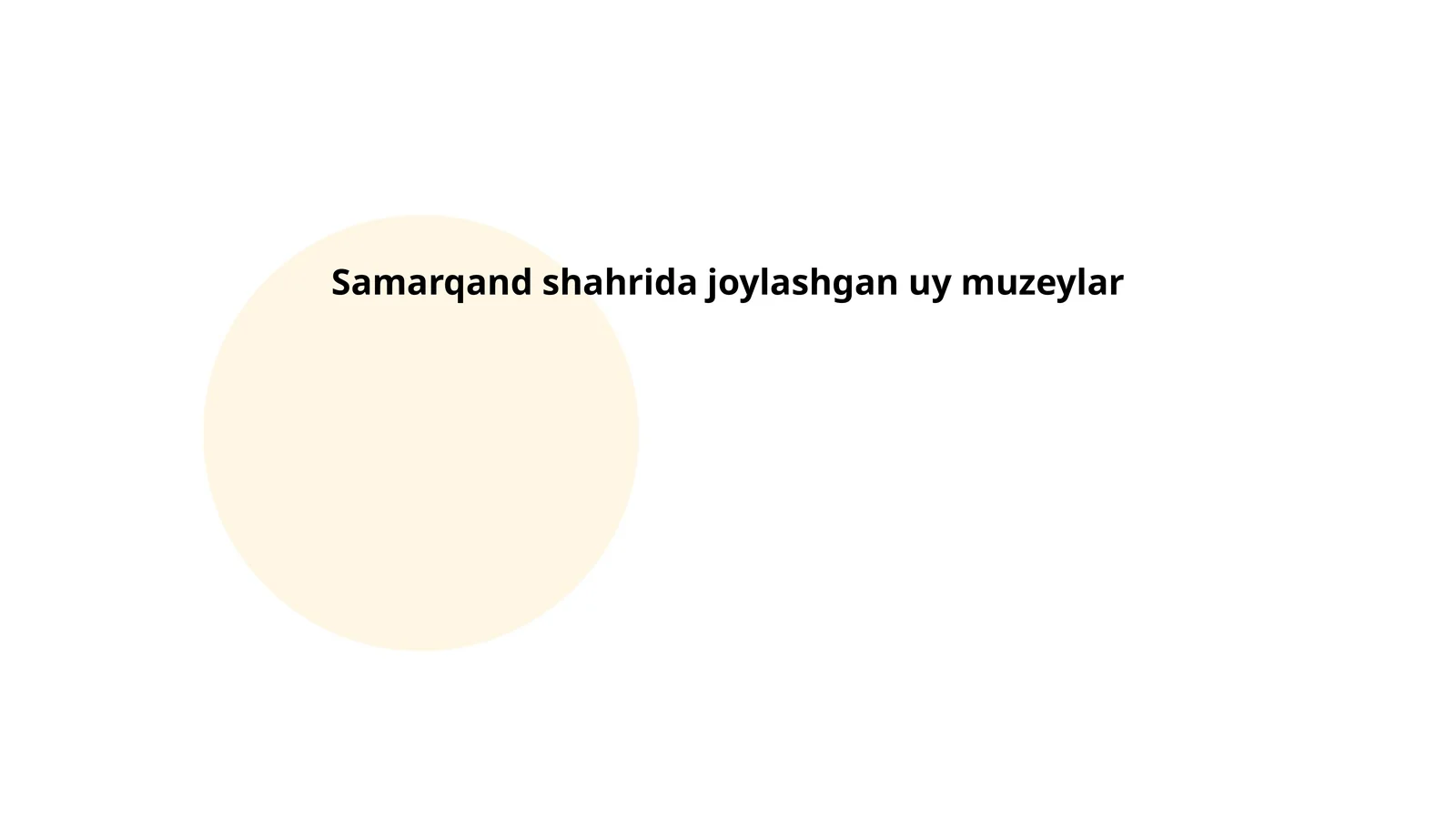 Samarqanddagi uy muzeylari 1