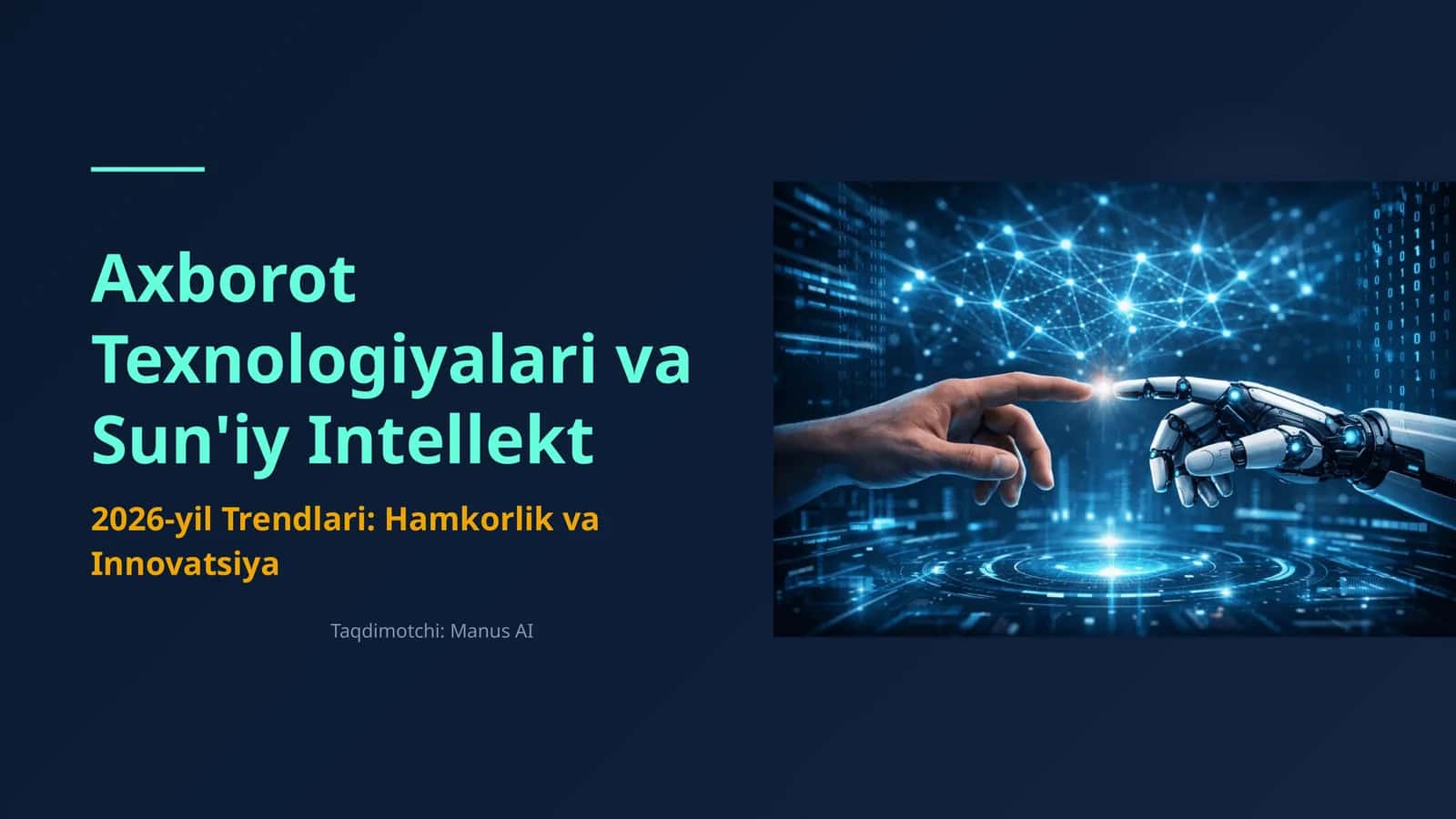 Axborot Texnologiyalari va Sun'iy Intellekt 1