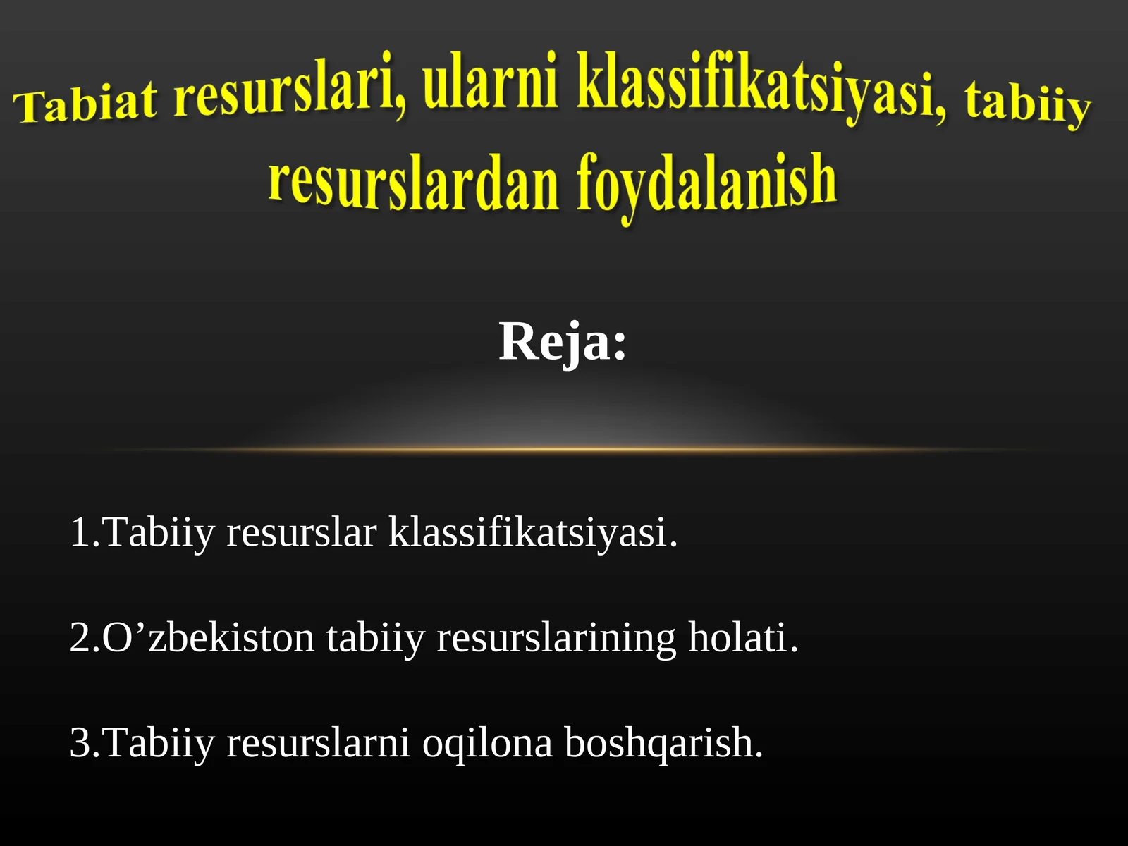 Tabiiy resurslar 1
