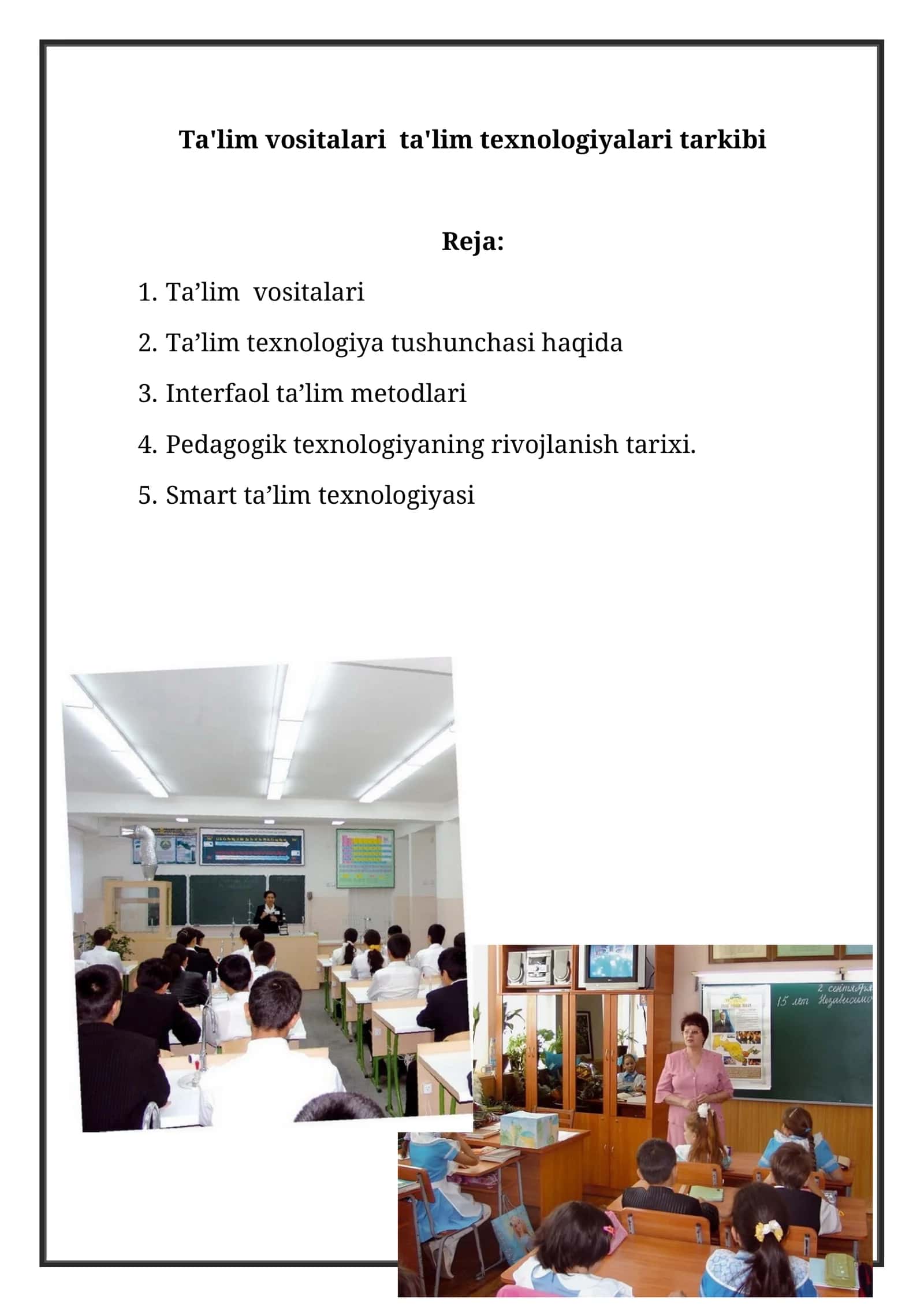 Ta'lim vositalari tarkibi 1