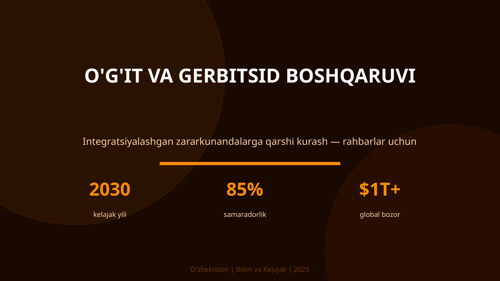 O'g'it va gerbitsid boshqaruv 1
