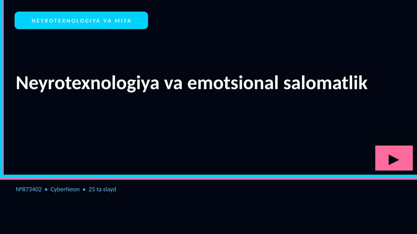 NEYROTEXNOLOGIYA VA MIYA 1