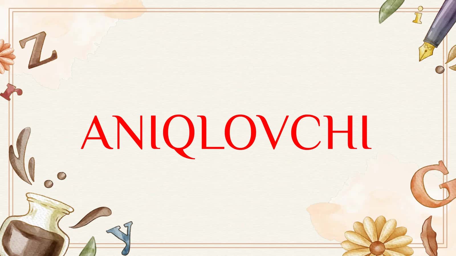 Aniqlovchi 1
