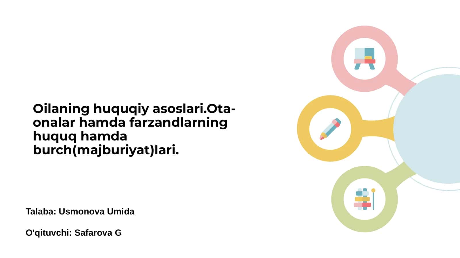 Oilaning huquqiy asoslari 1
