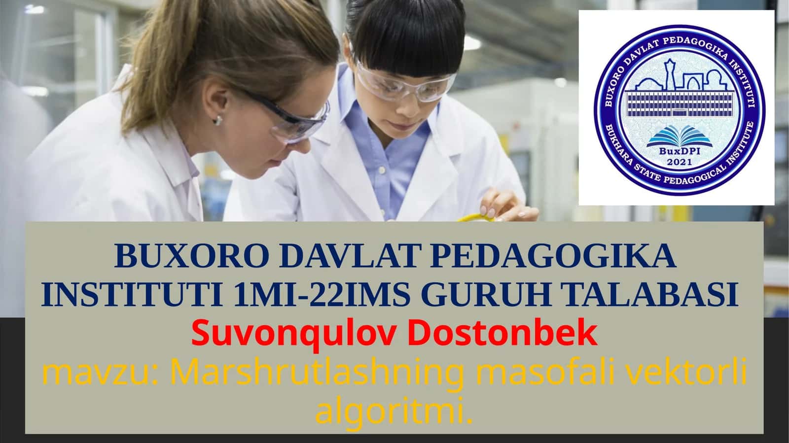 Marshrutlashning masofa va vektorli algoritmi 1