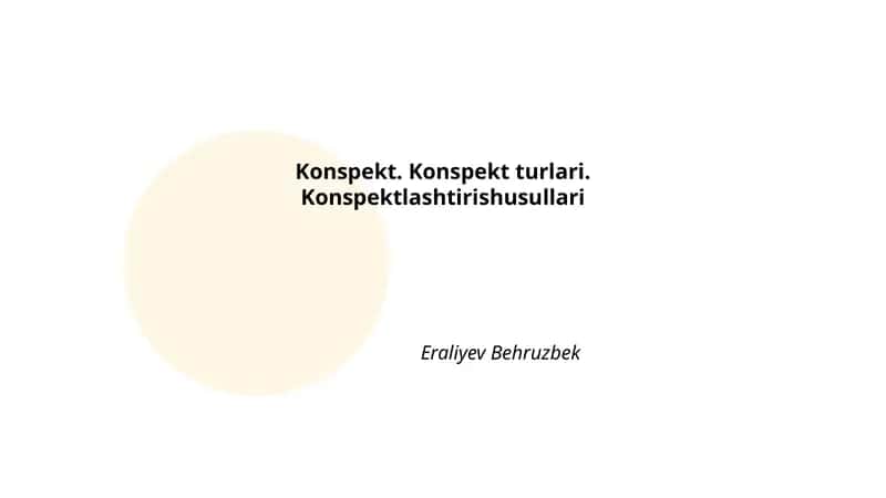 Konspekt 1