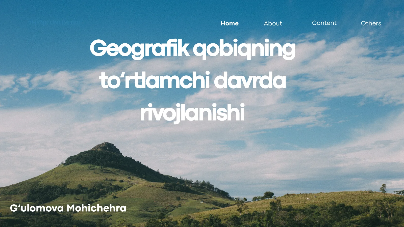 Geografik qobiqning to‘rtlamchi davrda rivojlanishi 1