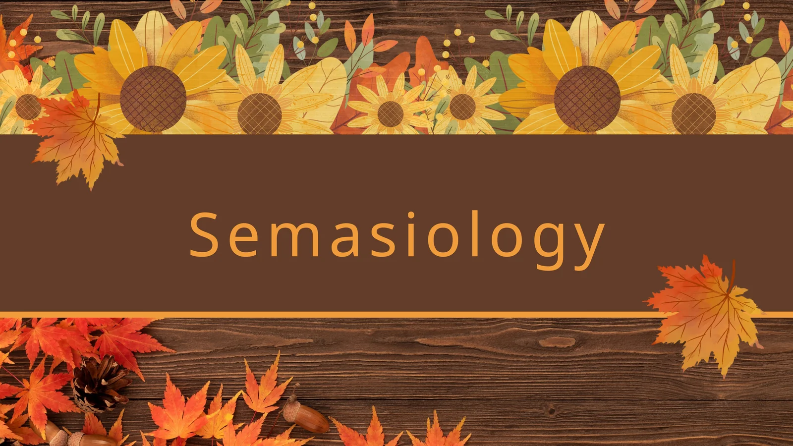 Semasiology 1