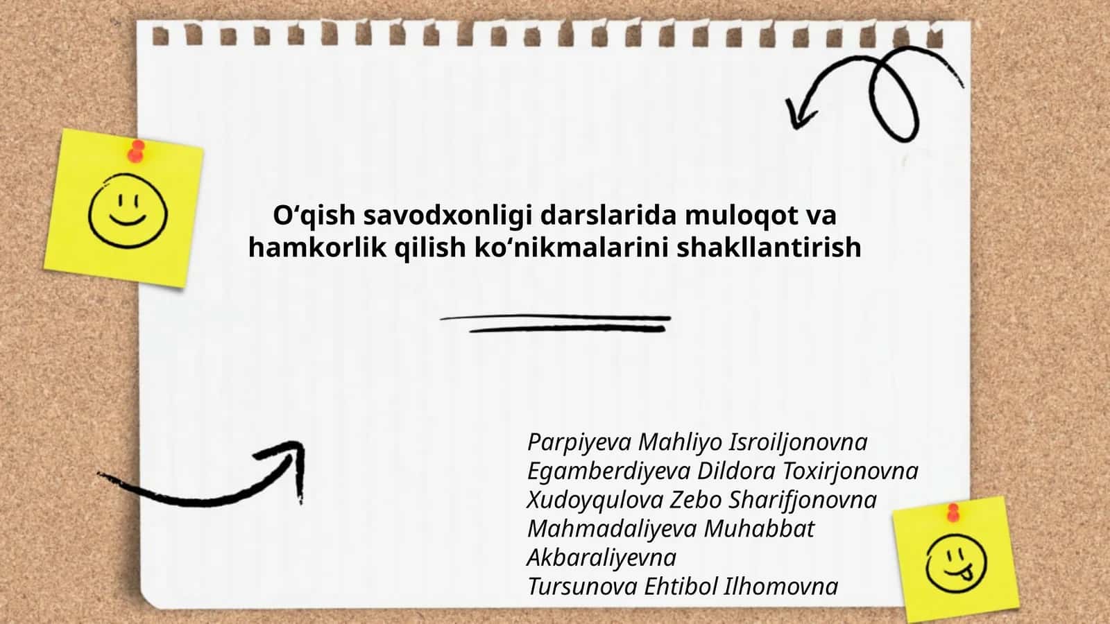 Oʻqish savodxonligi darslarida muloqot va hamkorlik qilish koʻnikmalarini shakllantirish 1