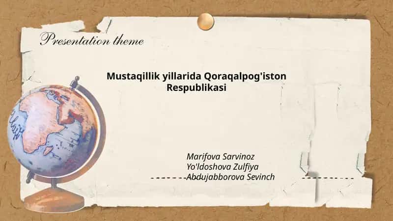 Mustaqillik yillarida Qoraqalpog'iston Respublikasi 1