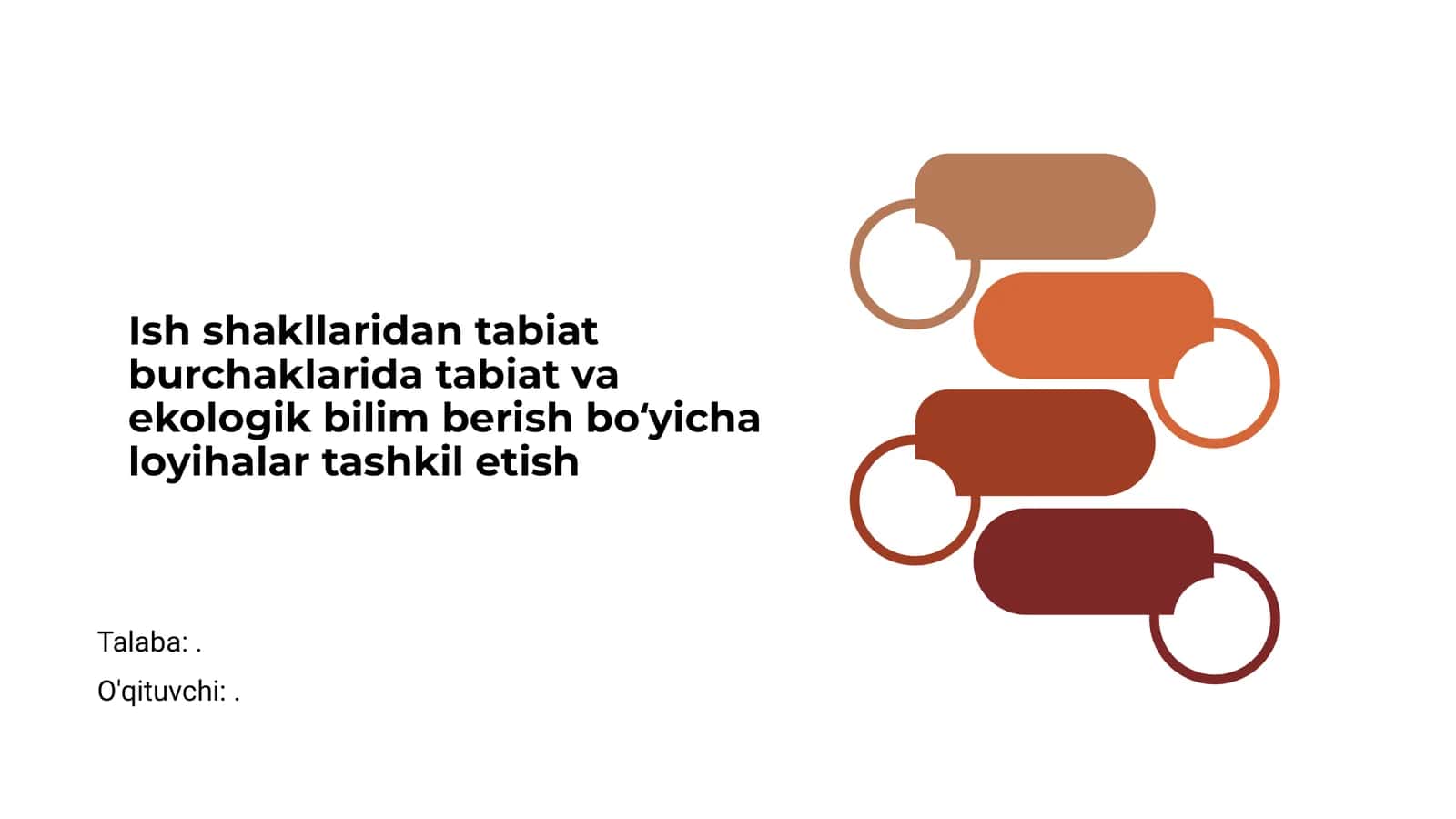 Ish shakllaridan tabiat burchaklarida tabiat va ekologik bilim berish boʻyicha loyihalar tashkil etish 1