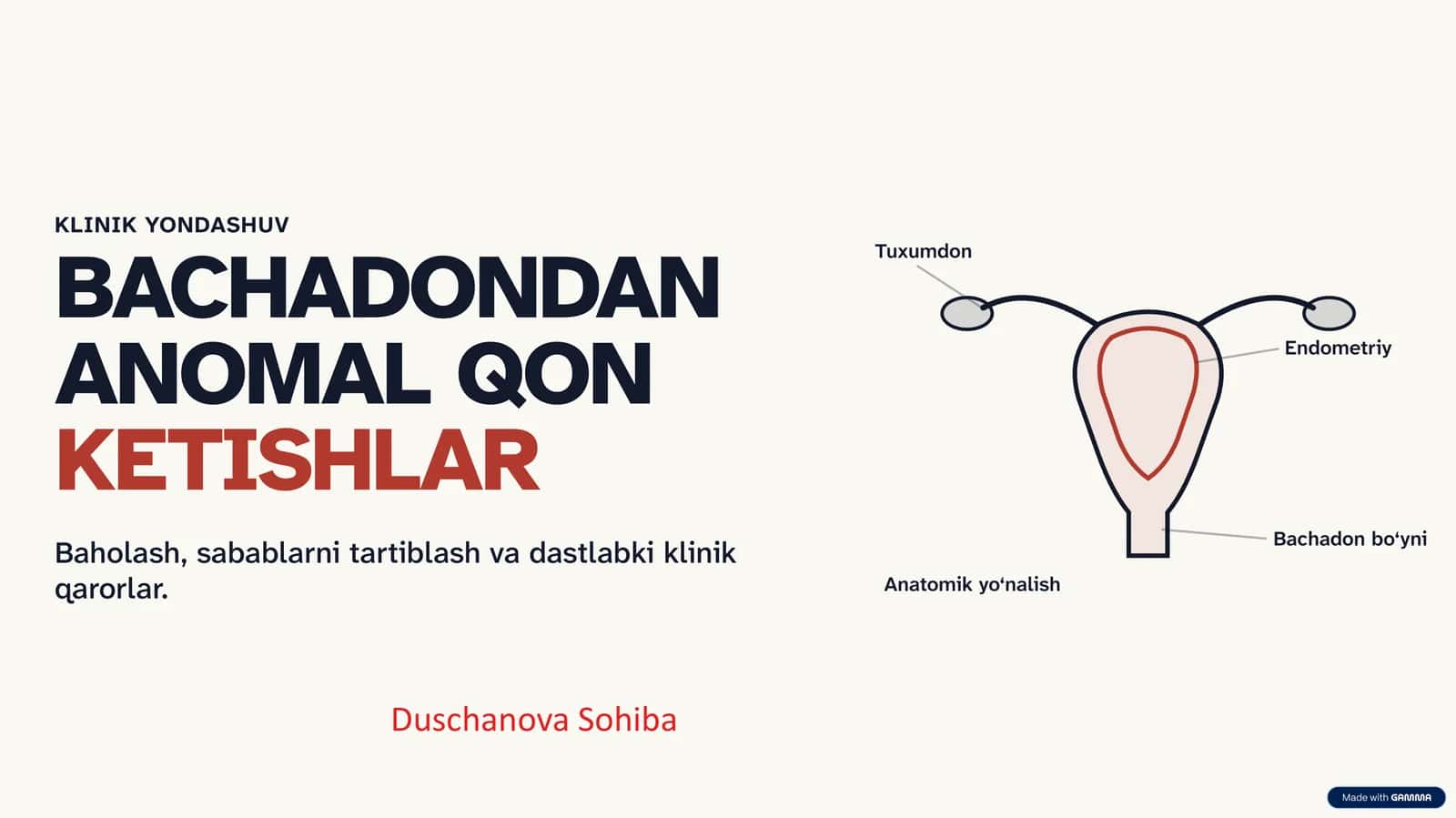 Bachadondan anomal qon ketishlar 1