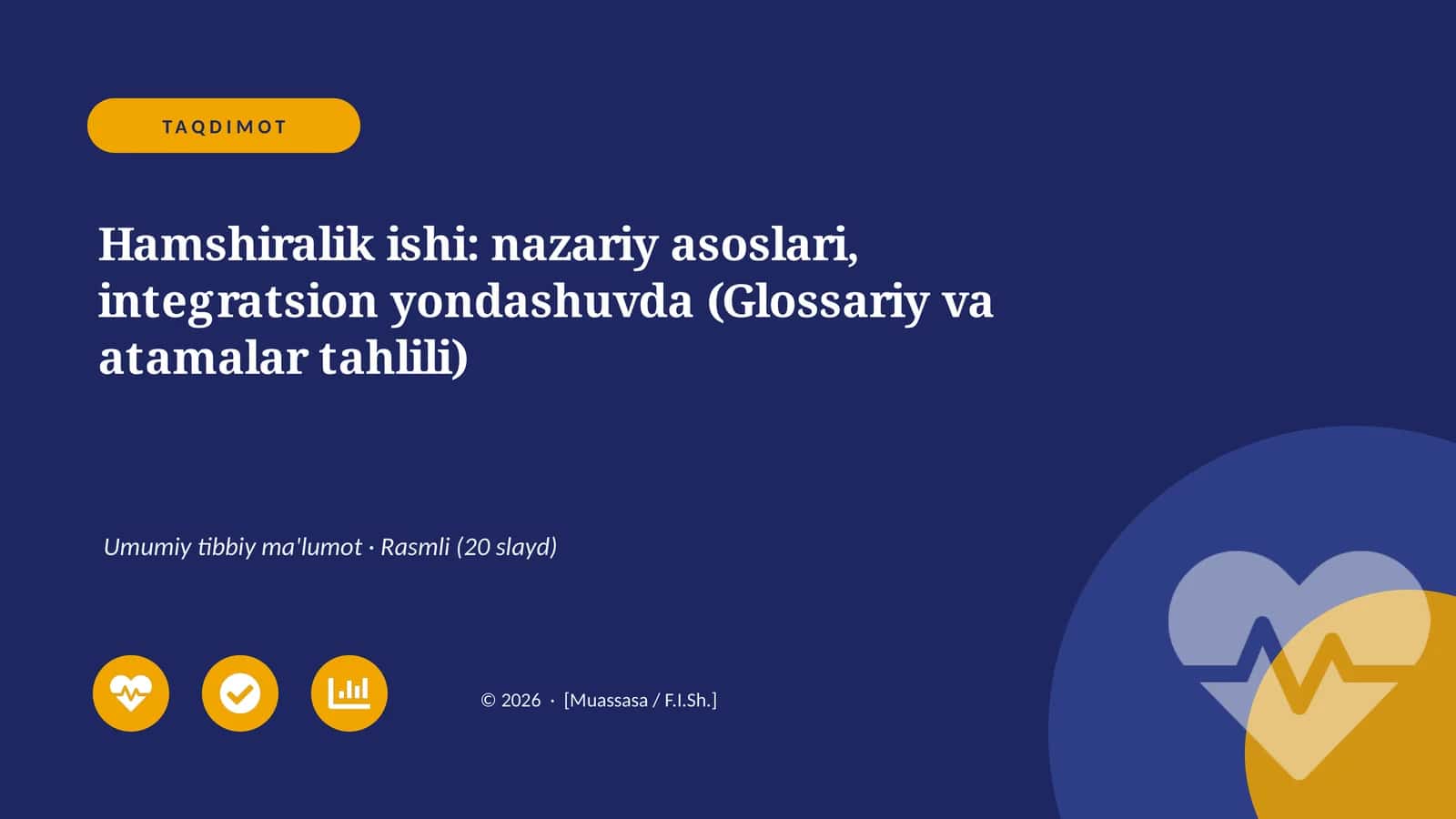 Hamshiralik ishi: nazariy asoslari, integratsion yondashuvda (Glossariy va atamalar tahlili) 1