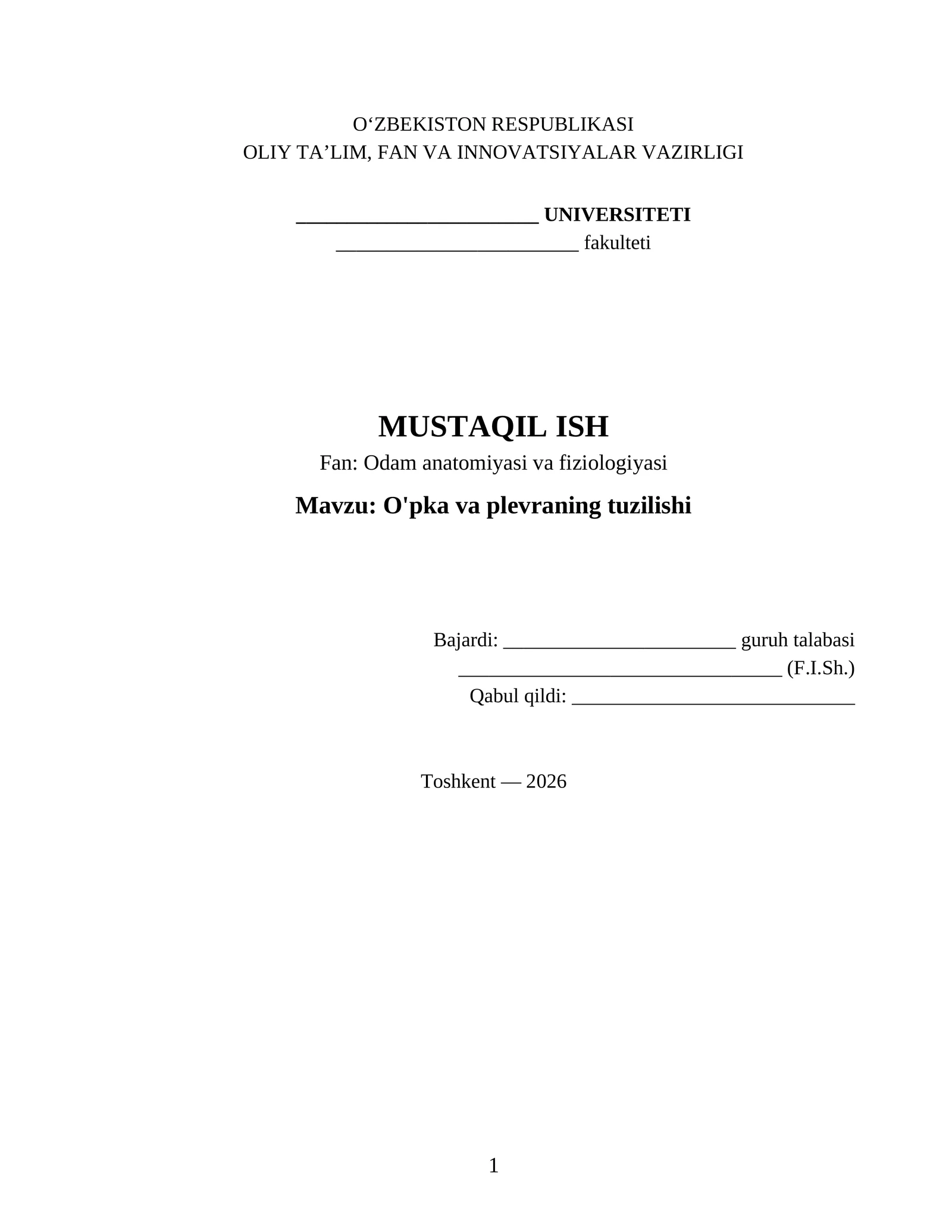 O'pka va plevraning tuzilishi 1