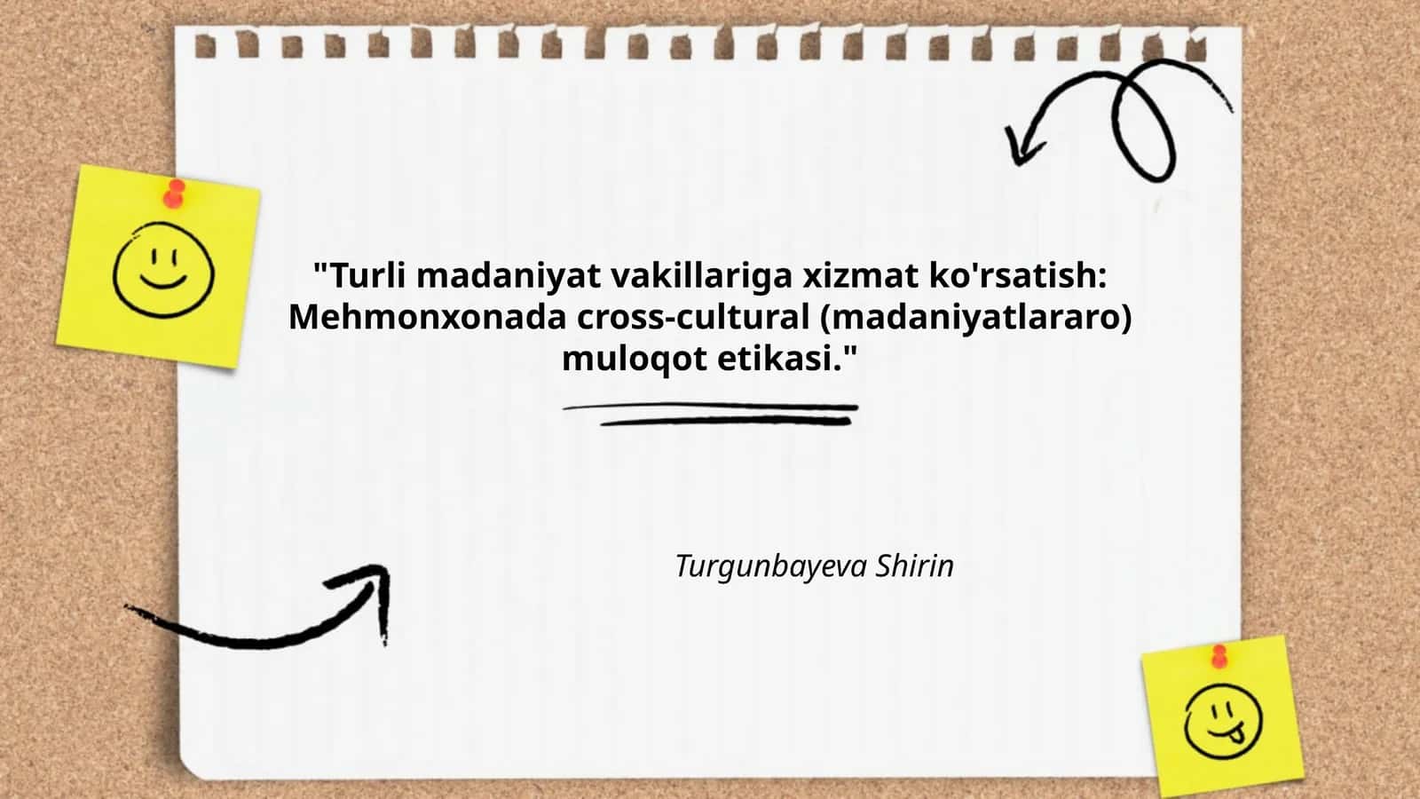 Turli madaniyat vakillariga xizmat ko'rsatish 1