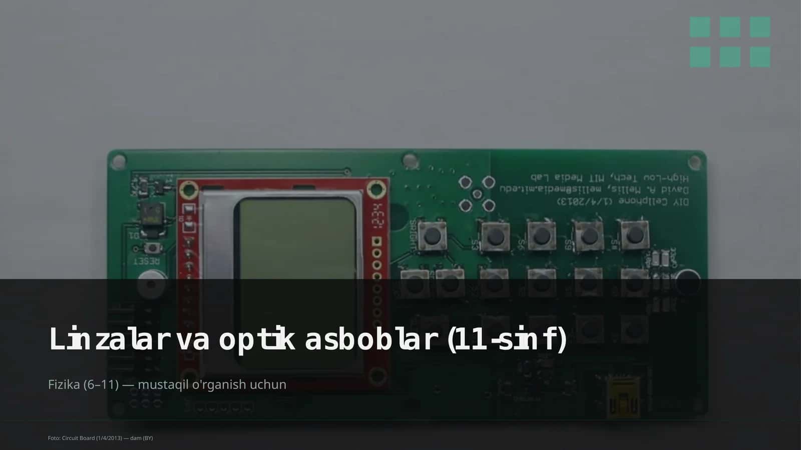 Linzalar va optik asboblar (11-sinf) 1