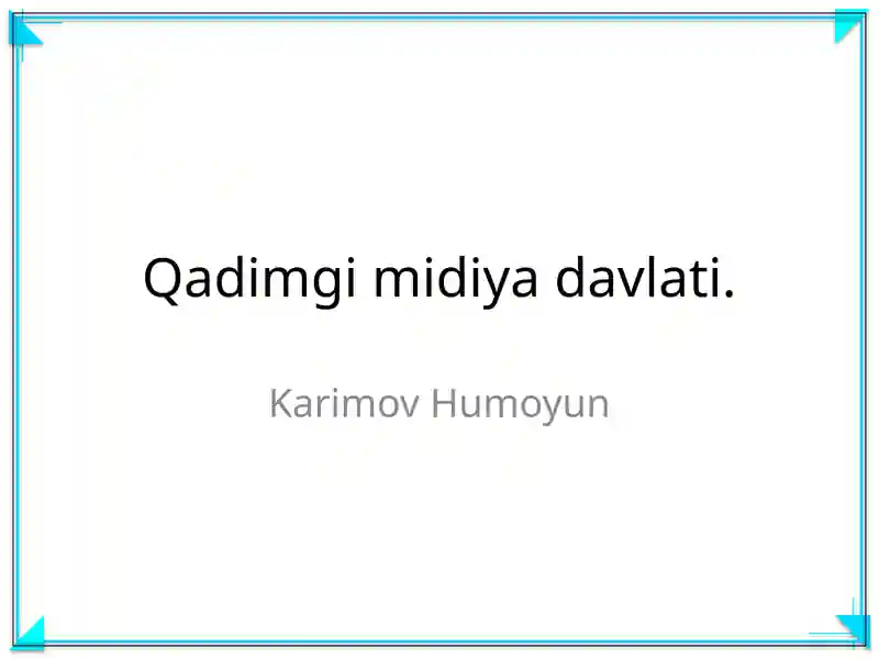 Qadimgi midiya davlati