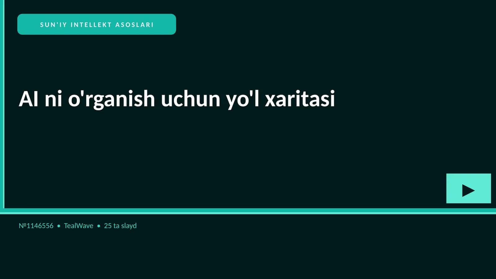 SUN'IY INTELLEKT ASOSLARI 1