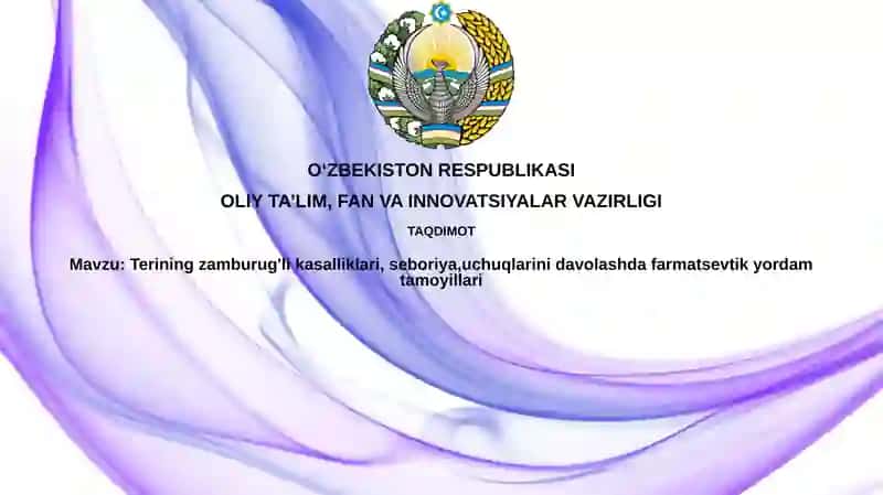 Teri zamburug'li kasalliklari, seboreya va gerpesni davolashda farmatsevtika yordami
