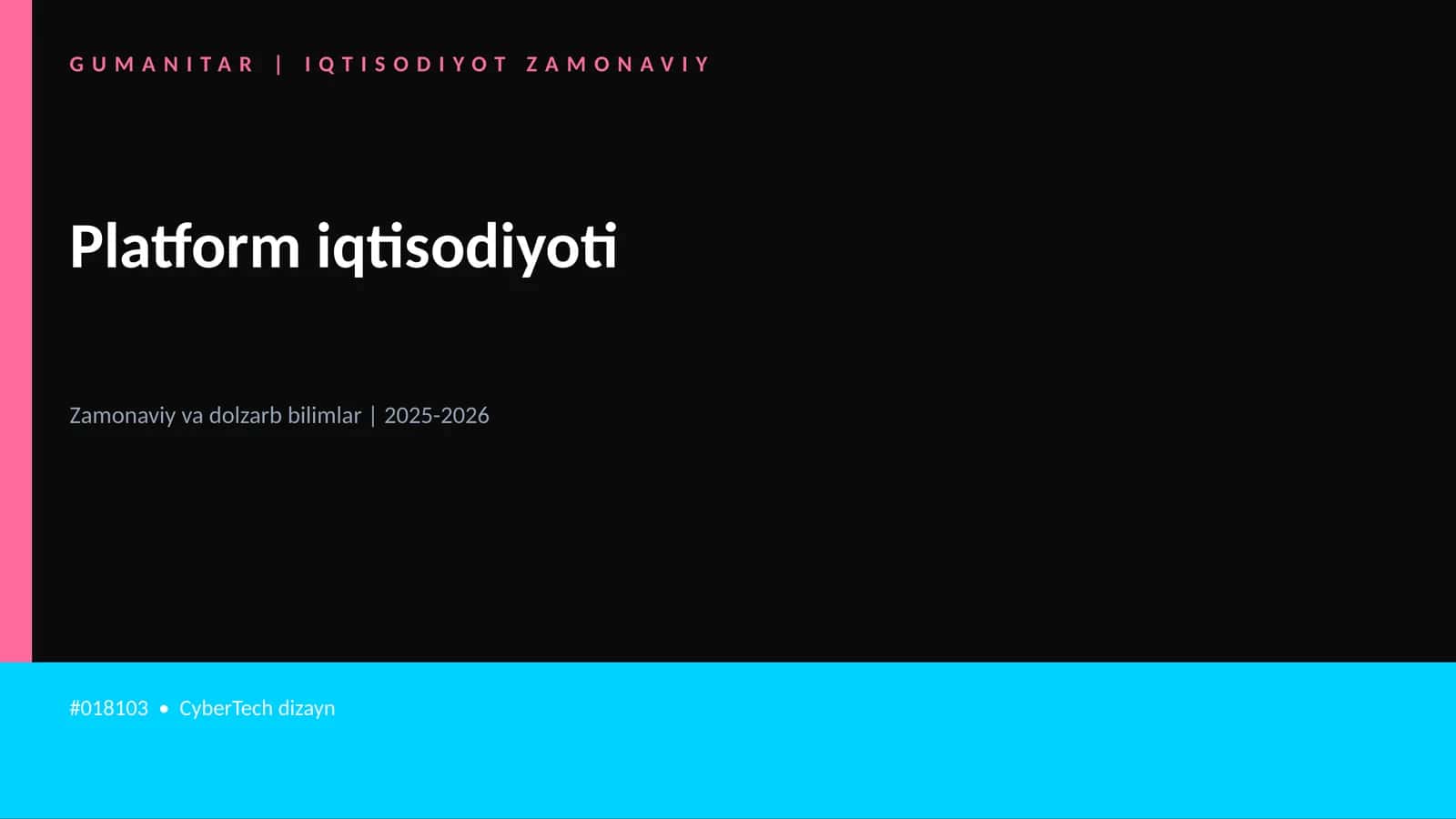 Platform iqtisodiyoti 1