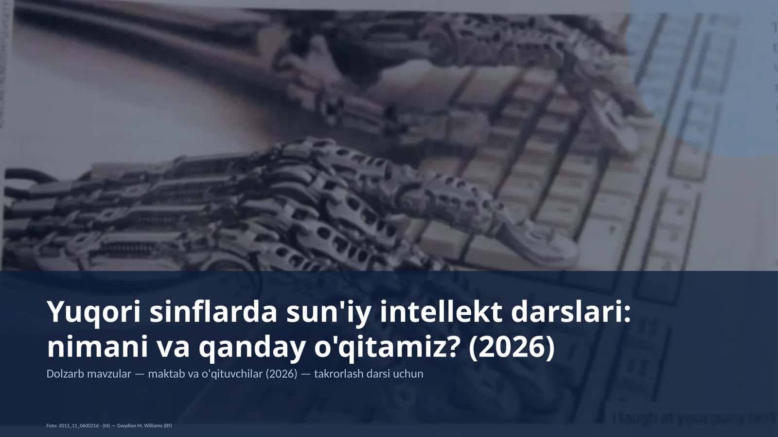 Sun'iy intellekt darslari 1